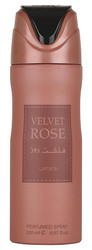 Lattafa Velvet Rose Perfumed Body Spray 6.7 Ounce (200 ml)