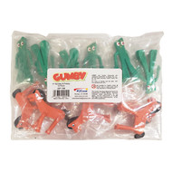 NJ Croce Gumby & Pokey Mini 3-inch Bendable Figures - Pack of 12