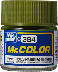 Mr. Hobby Semi Gloss Cockpit Color Kawanishi - Lacquer - 10ml (GNZ-C384)