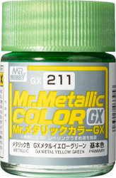 Mr. Hobby GSI Creos GX211 Metallic Yellow Gold 18ml GSI Mr Color GX