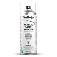 Vallejo Acrylic Satin Varnish Spray 400 ml (13.52 fl oz)