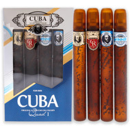 Cuba Men's Variety EDT Gift Set (Cuba Gold, Cuba Royal, Cuba Winner, Cuba Shadow)