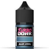 Turbo Dork Blue Steel Metallic Acrylic Paint 22ml Bottle - Water-based Non-Toxic Metallic Finish Paint