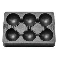 Turbo Dork Non-Stick Silicone Paint Palette, Small Black
