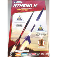 Estes Athena X Starter Set  Model Rocket Launch Kit with 2 Rockets