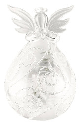 Red Carpet Studios Angel LED Ornament, Snow Swirl, 6-Inch