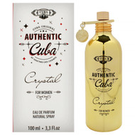 Cuba Authentic Crystal EDP for Women Amber Floral Fragrance 3.3 oz Spray