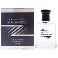 Fragluxe Dark Horizon Cologne for Men  EDT Spray, 3.4 oz (100 ml), Spicy Woody