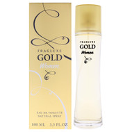 Fragluxe Gold EDT for Women, Fruity Floral Fragrance with Mandarin 3.3 oz Spray