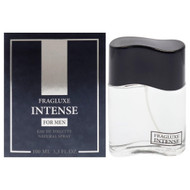 Fragluxe Intense EDT for Men Spicy Citrus Amber Woody Scent 3.3 oz Spray
