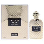 Anfar Leather Oud Gold Edition Eau de Parfum for Men Woody Aromatic Leather Oud Fragrance 3.4 oz Spray