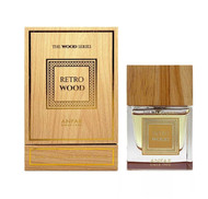 Anfar Retro Wood Extrait de Parfum Unisex Woody Spicy Aromatic Fragrance with Ginger Saffron and Oud 3.4 oz Spray