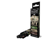 AK Interactive Real Colors Markers Late German AFV Camo Colors - Set of 3