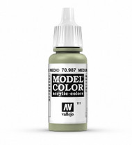 Vallejo Acrylic Paint, Medium Grey, 17 ml (0.57 Fl Oz) (70987)