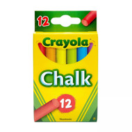 Crayola Colored Low Dust Chalk, 12 Count