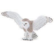 Papo Flying Snowy Owl Hand Painted Figurine - Heirloom Quality Collectible (50304)