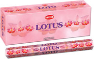 Hem Lotus Incense Sticks - 120 Stick Bulk Box (6 Inner Tubes of 20)