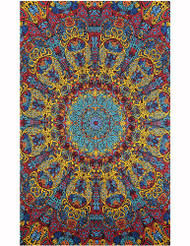 Sunshine Joy 3D Psychedelic Sunburst Tapestry Tablecloth Beach Sheet 60x90 In...