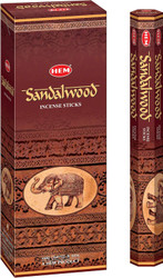 Hem Sandalwood Incense Sticks - 120 Stick Bulk Box (6 Inner Tubes of 20)