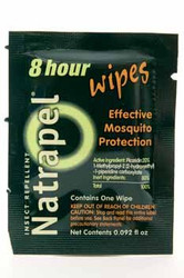 Natrapel 8 Hour Insect Repellant Wipes, 12 Individually Wrapped Wipes