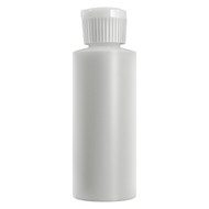 1 Oz Plastic Cylinder Bottles with Flip Top Pour Spout, Pack of 12
