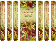 Hem Strawberry Vanilla Incense Sticks - 120 Stick Bulk Box (6 Inner Tubes of 20)