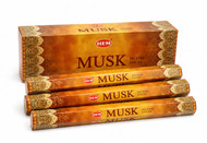 Hem Musk Incense Sticks - 120 Stick Bulk Box (6 Inner Tubes of 20)