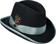 Stacy Adams Men's Wool Hamburg Comfort Hat BLACK XL