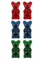Giant Gummy Bear Big Bear Six Pack - Cherry/Blue Raspberry/Apple