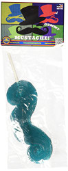 Giant Gummy Mustache Lollipop (On a Stick) - Blue Raspberry