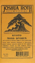 Kyoto Moss Spores for Bonsai Trees - Covers Up to Three Square Feet - 1/2 Ounce Net Weight