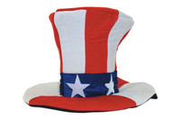 Jacobson Hat Company Men's Giant Velvet Uncle Sam Top Hat