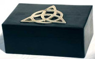 New Age Smudges & Herbs Triquetra Wooden Box, 4"W x 6" L
