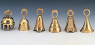 India Arts Two Dozen Assorted 2" Brass Bells