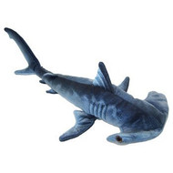 Blue Printed Hammerhead Shark Plush Toy 24" L