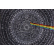 Sunshine Joy 3D Pink Floyd Mini Tapestry The Dark Side of the Moon Black Shadows Wall Art 30x45 Inches