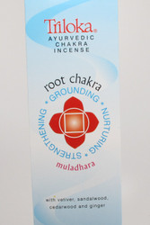 Triloka Ayurvedic Chakra Incense Sticks, 10 sticks, Root Chakra Muladhara