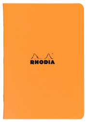 Rhodia Staplebound Orange Lined Notebook 8 1/4 X 11