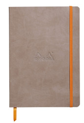 Rhodia Rhodiarama Soft Notebook - 80 Dots Sheets - 6 x 8 1/4 - Taupe