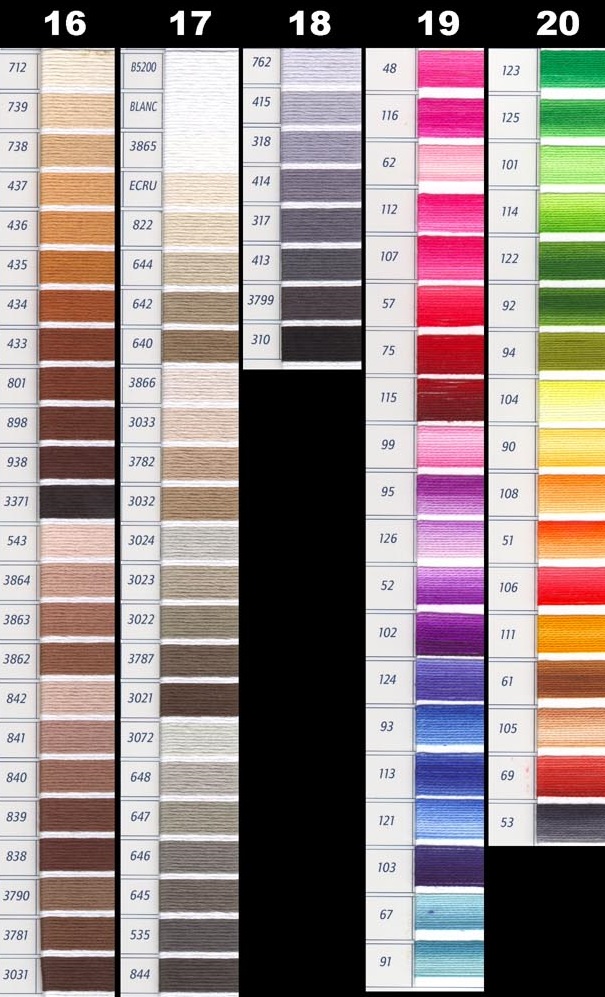 Download DMC Perle Threads Color Chart - NAKPUNAR