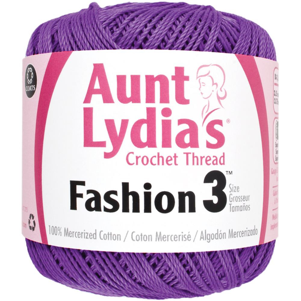 Plum 3 Count Aunt Lydia Fashion Yarn 