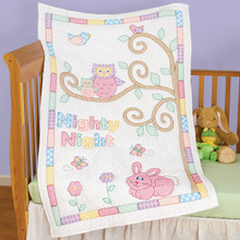Owl and Friends Crib Quilt Top