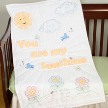 You are My Sunshine Crib Quilt Top