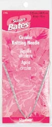 Silvalume Circular Knitting Needle- Size 10- 16"