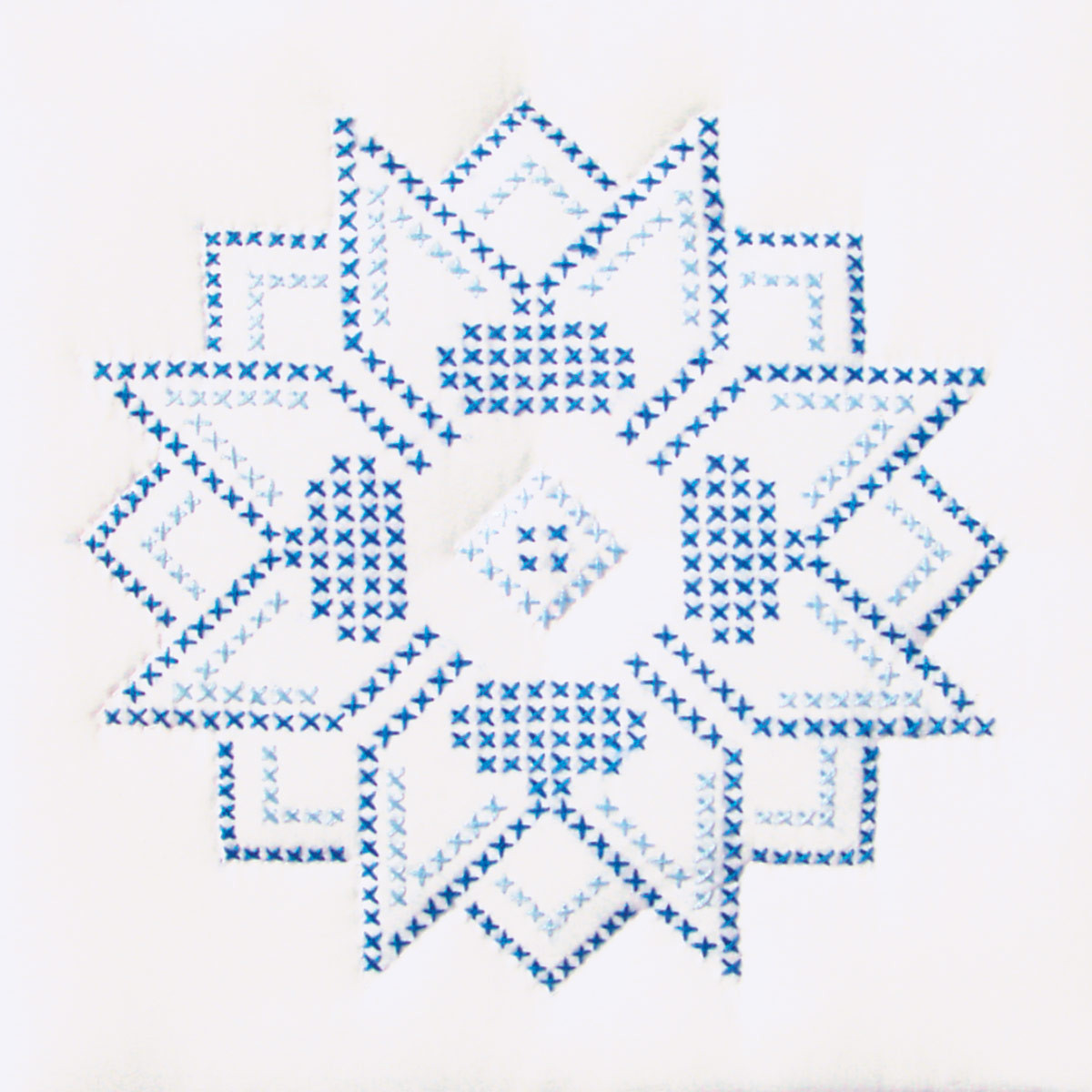 Cross Stitch Stars 9" Quilt Blocks