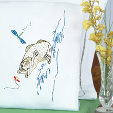 Fish Perle Edge Pillowcases
