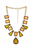 Bejeweld Necklace Set With Teardrop Gem