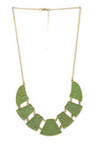 Intricate Etched Bib Necklace