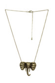 Elephant Head Emblem Necklace Set