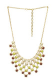 Tiered Bead Drop Chain Necklace